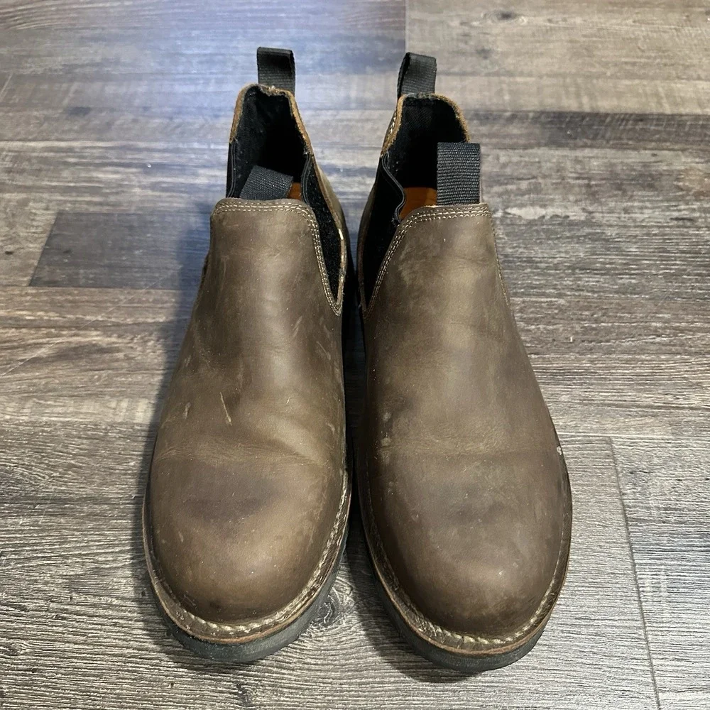 Chinook Romeo Heritage Full Grain Leather Slip-On Boots Men's Brown Shoe